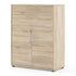 Prima Bookcase 1 Shelf with 2 Drawers and 2 Doors in Oak